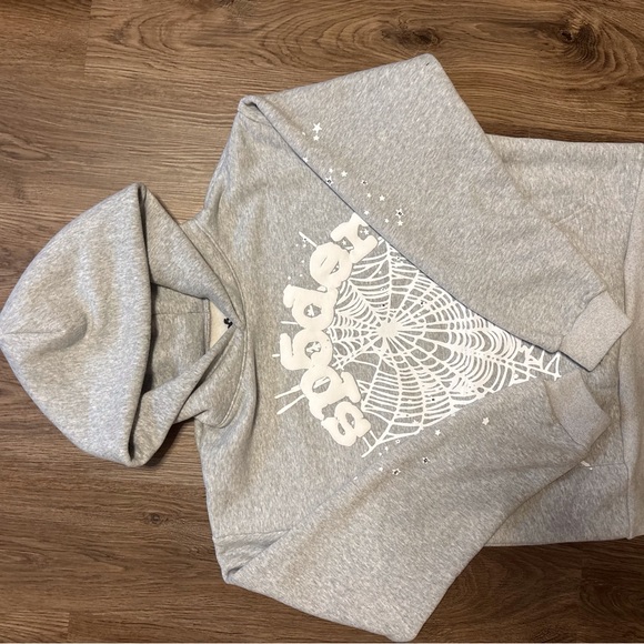 Sp5der OG Web ‘Gray Hoodie